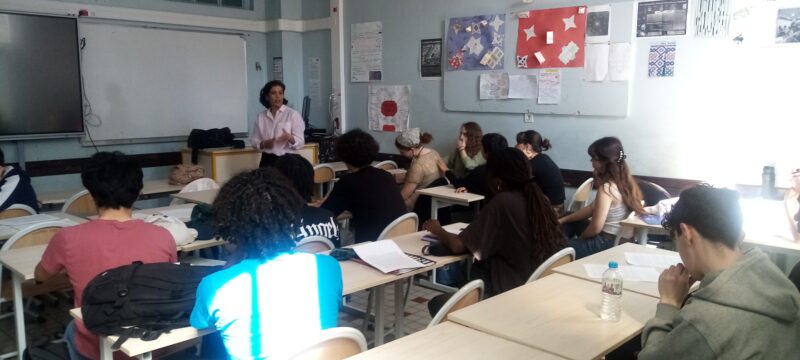 Intervention au Lycée Lamartine (Paris 9e), auprès des éléves et jeunes artistes Intervention au Lycée Lamartine (Paris 9e), auprès des éléves et jeunes artistes